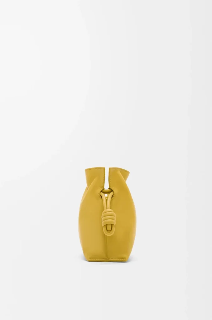 Mini bolso de mano Flamenco en piel de becerro napa Ginger Mini bolso de mano Flamenco en piel de becerro napa Ginger
