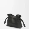 Mini bolso de mano Flamenco en piel de becerro napa negro Mini bolso de mano Flamenco en piel de becerro napa negro