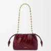 Mini bolso Flamenco en anguila Burdeos Mini bolso Flamenco en anguila Burdeos