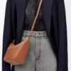 Mini bolso hobo Hammock en piel de becerro clásica color Tan Mini bolso hobo Hammock en piel de becerro clásica color Tan