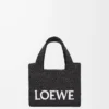 Mini bolso LOEWE Font en rafia Negro Mini bolso LOEWE Font en rafia Negro