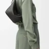 Mini Hammock hobo en piel de becerro clásica Black Mini Hammock hobo en piel de becerro clásica Black