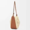 Mini Hammock Hobo en rafia y piel de becerro Marrón claro/Natural Mini Hammock Hobo en rafia y piel de becerro Marrón claro/Natural