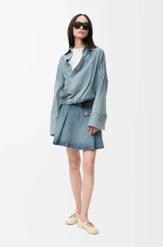 Minifalda de denim Denim lavado