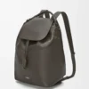 Mochila Flamenco en piel de becerro flexible y brillante Gris oscuro Mochila Flamenco en piel de becerro flexible y brillante Gris oscuro