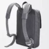 Mochila militar en piel de becerro granulada suave color antracita Mochila militar en piel de becerro granulada suave color antracita
