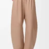 Pantalones acampanados de piel de cordero napa Beige Pantalones acampanados de piel de cordero napa Beige