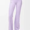 Pantalones bootleg suaves de jersey técnico lila Pantalones bootleg suaves de jersey técnico lila