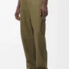 Pantalones cargo de algodón verde caqui Pantalones cargo de algodón verde caqui