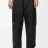 Pantalones cargo de tejido técnico negro Pantalones cargo de tejido técnico negro