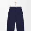 Pantalones carpintero de algodón azul marino Pantalones carpintero de algodón azul marino