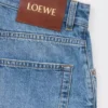 Pantalones cortos Anagram en denim Denim lavado Pantalones cortos Anagram en denim Denim lavado