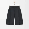 Pantalones cortos cargo de lana Gris oscuro Pantalones cortos cargo de lana Gris oscuro
