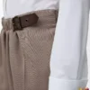 Pantalones cortos con cinturón de lana Beige Melange Pantalones cortos con cinturón de lana Beige Melange