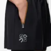 Pantalones cortos de alto rendimiento en tejido técnico negro Pantalones cortos de alto rendimiento en tejido técnico negro