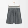 Pantalones cortos de mezcla de lana Gris jaspeado/Blanco Pantalones cortos de mezcla de lana Gris jaspeado/Blanco