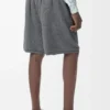 Pantalones cortos de mezcla de lana Gris jaspeado/Blanco Pantalones cortos de mezcla de lana Gris jaspeado/Blanco