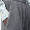 Pantalones cortos de mezcla de lana Gris jaspeado/Blanco Pantalones cortos de mezcla de lana Gris jaspeado/Blanco