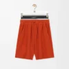 Pantalones cortos de mezcla de lana Naranja/Blanco Pantalones cortos de mezcla de lana Naranja/Blanco