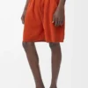 Pantalones cortos de mezcla de lana Naranja/Blanco Pantalones cortos de mezcla de lana Naranja/Blanco