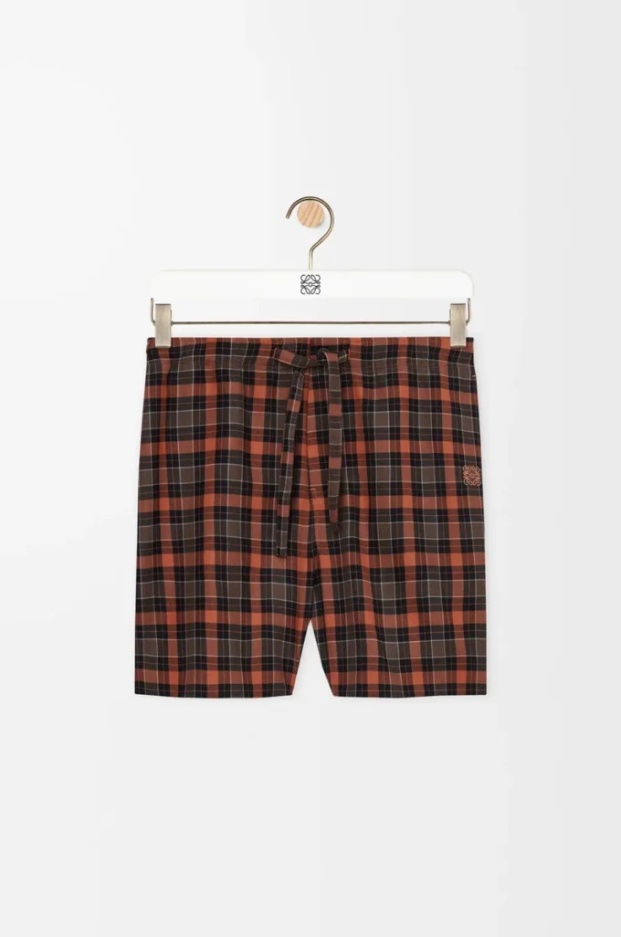 Pantalones cortos de mezcla de lana naranja/negro Pantalones cortos de mezcla de lana naranja/negro
