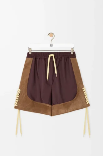 Pantalones cortos de tejido técnico Marrón