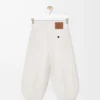 Pantalones cortos en mezcla de viscosa elástica. Blanco Pantalones cortos en mezcla de viscosa elástica. Blanco