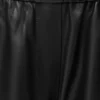 Pantalones cropped de piel de cordero napa y piel de cabra ante. Negro Pantalones cropped de piel de cordero napa y piel de cabra ante. Negro