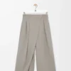 Pantalones cruzados de lana, color beige claro jaspeado Pantalones cruzados de lana, color beige claro jaspeado