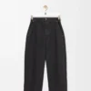 Pantalones de algodón Antracita Pantalones de algodón Antracita
