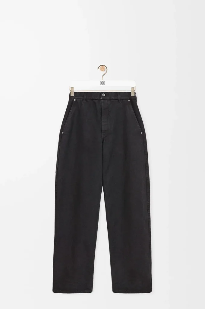 Pantalones de algodón Antracita Pantalones de algodón Antracita