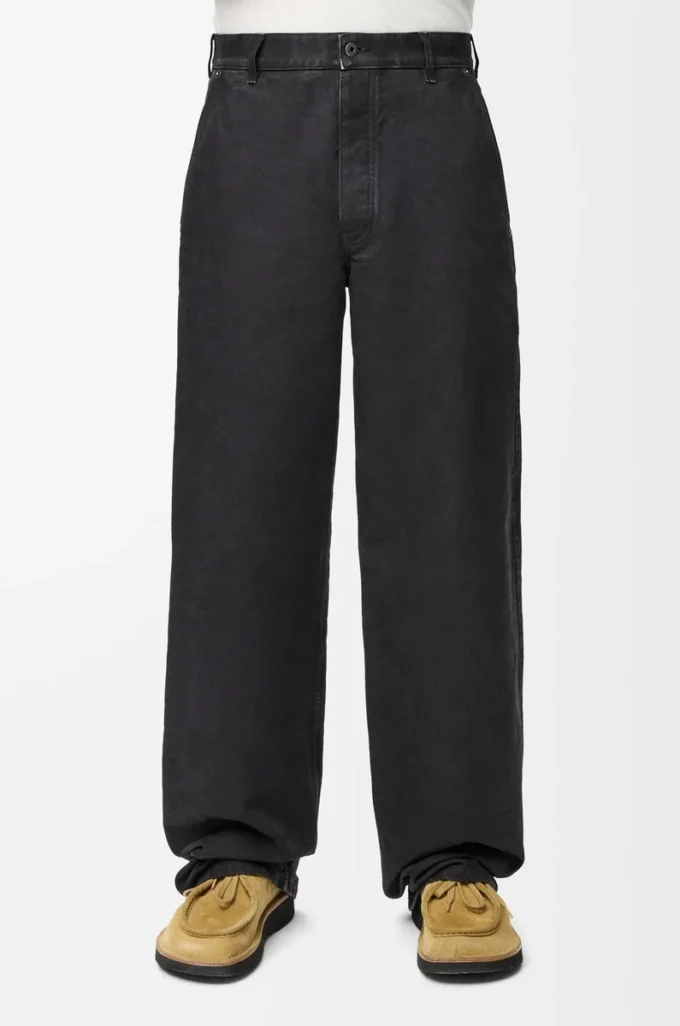 Pantalones de algodón Antracita Pantalones de algodón Antracita