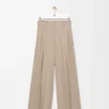 Pantalones de algodón Beige Pantalones de algodón Beige