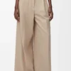 Pantalones de algodón Beige Pantalones de algodón Beige