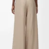 Pantalones de algodón Beige Pantalones de algodón Beige
