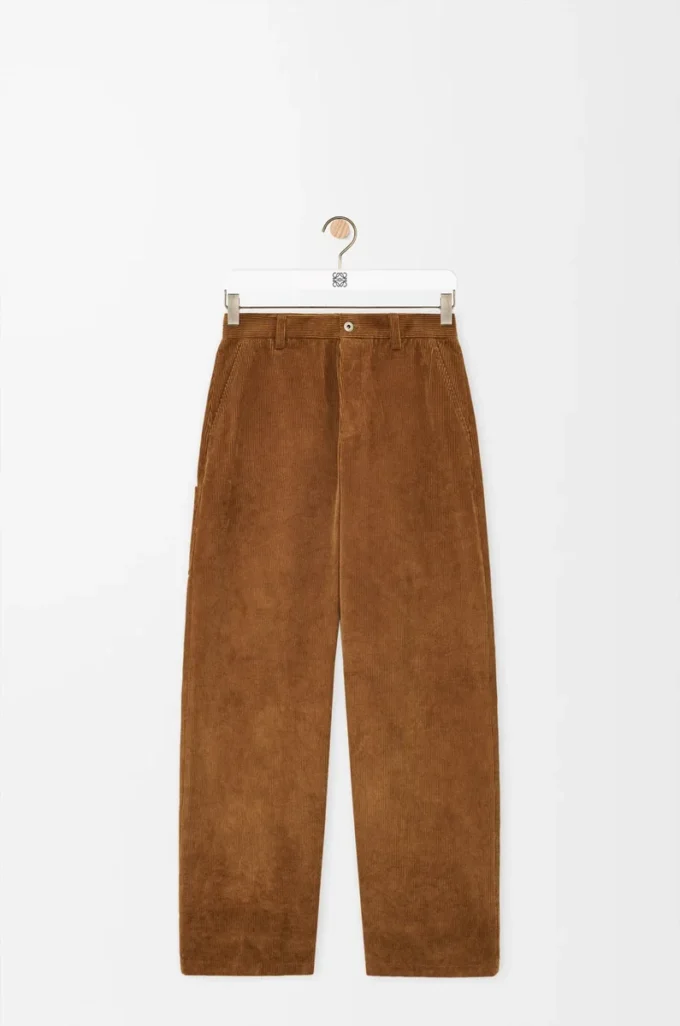 Pantalones de algodón marrón Pantalones de algodón marrón