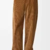 Pantalones de algodón marrón Pantalones de algodón marrón