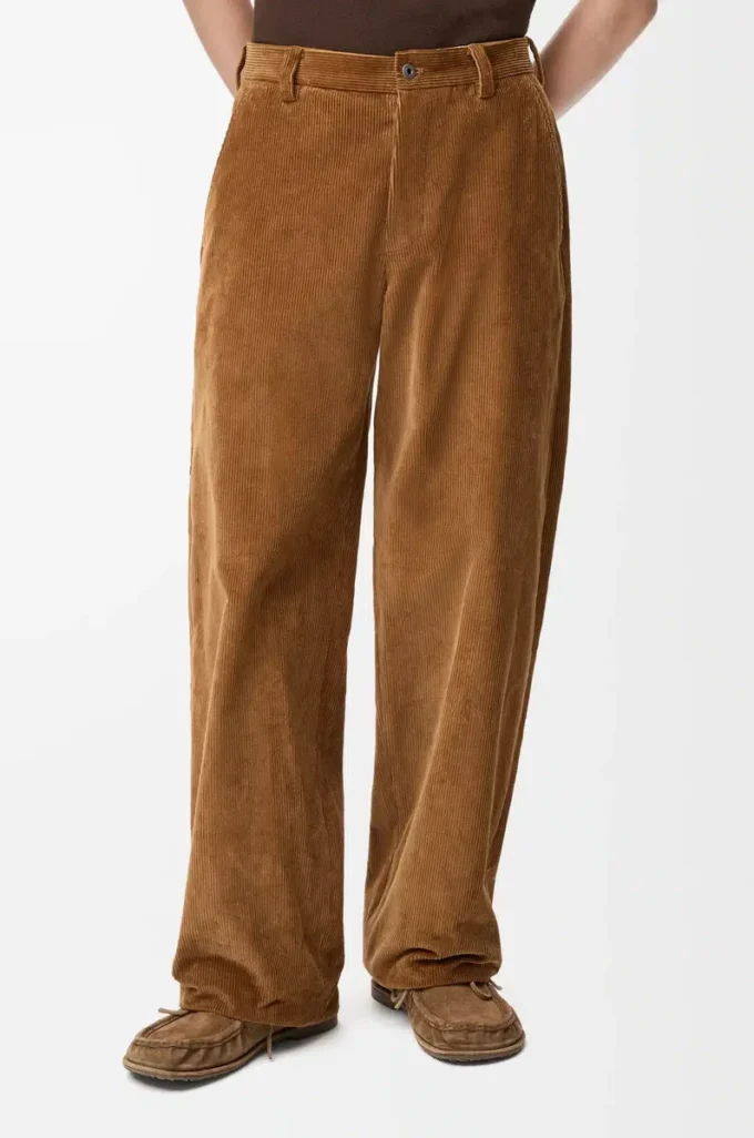 Pantalones de algodón marrón Pantalones de algodón marrón