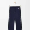 Pantalones de chándal en jersey técnico azul marino oscuro Pantalones de chándal en jersey técnico azul marino oscuro