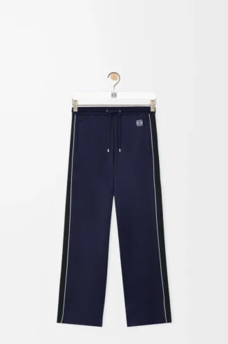 Pantalones de chándal en jersey técnico azul marino oscuro