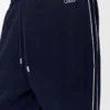Pantalones de chándal en jersey técnico azul marino oscuro Pantalones de chándal en jersey técnico azul marino oscuro