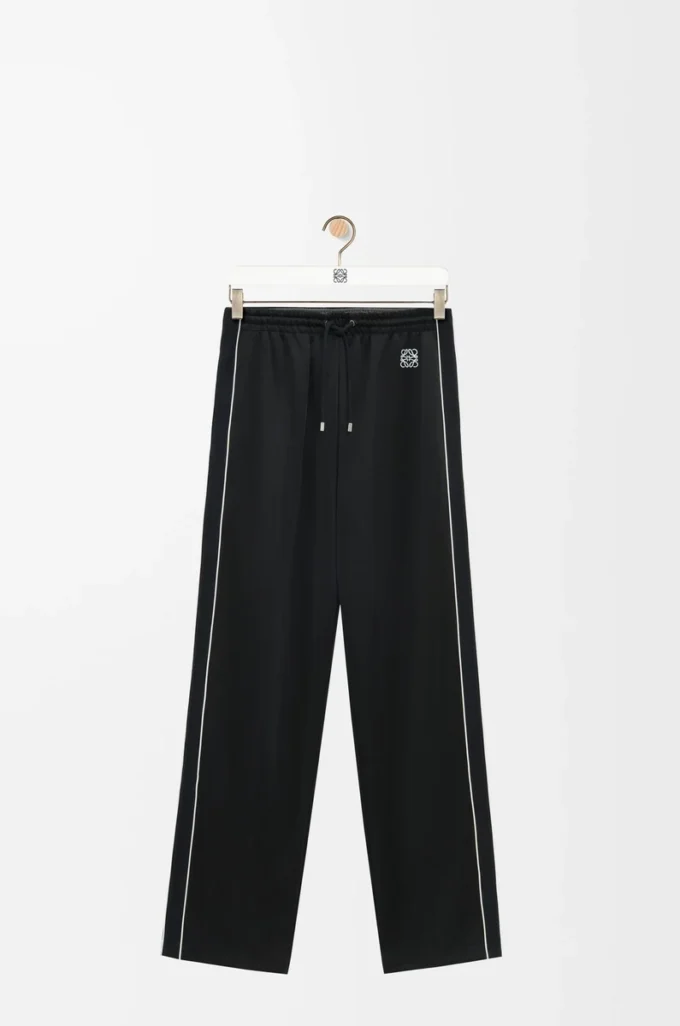 Pantalones de chándal en jersey técnico negro Pantalones de chándal en jersey técnico negro