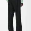 Pantalones de chándal en jersey técnico negro Pantalones de chándal en jersey técnico negro