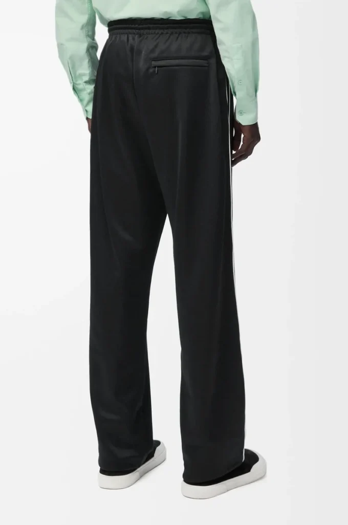 Pantalones de chándal en jersey técnico negro Pantalones de chándal en jersey técnico negro