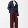 Pantalones de lana burdeos Pantalones de lana burdeos