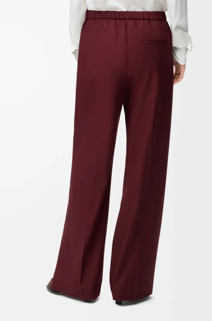 Pantalones de lana burdeos Pantalones de lana burdeos