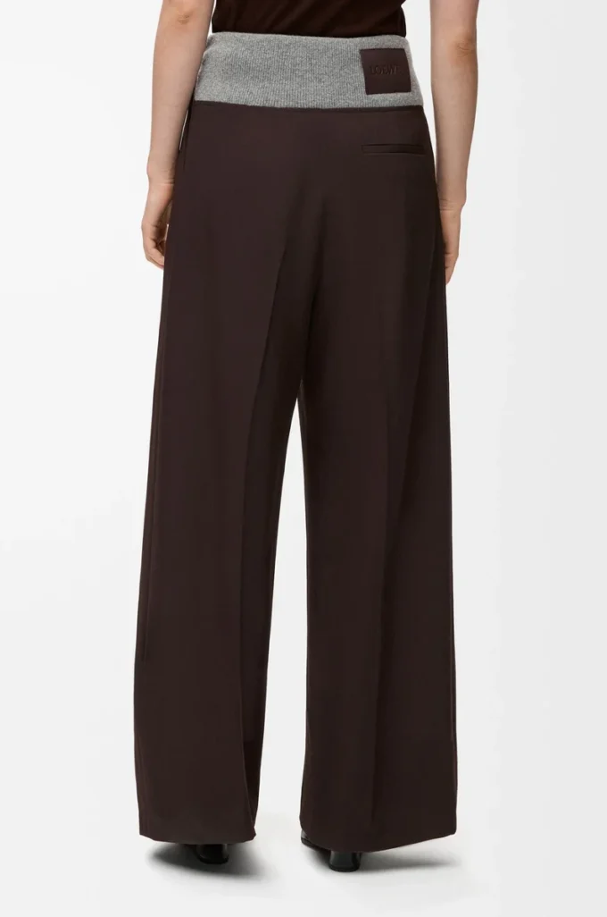 Pantalones de lana Marrón Pantalones de lana Marrón