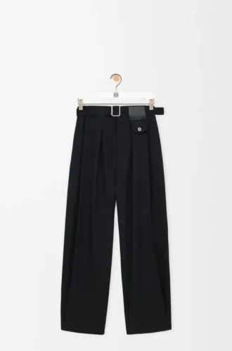 Pantalones de lana Negro