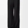 Pantalones de lana Negro Pantalones de lana Negro