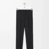 Pantalones de lana y seda Negro Pantalones de lana y seda Negro